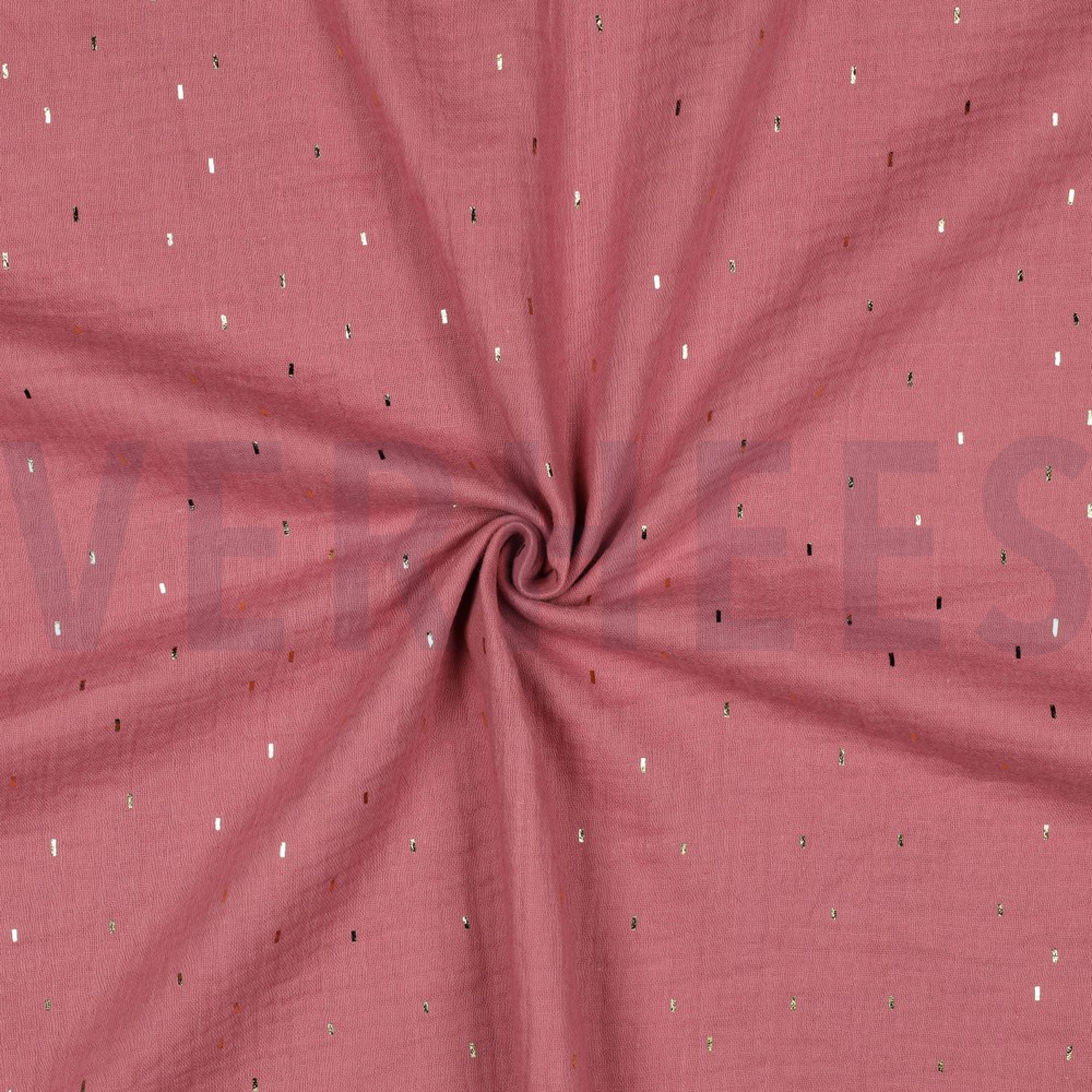 MUSSELIN FOLIE STREIFEN MAUVE / GOLD (high resolution) #3