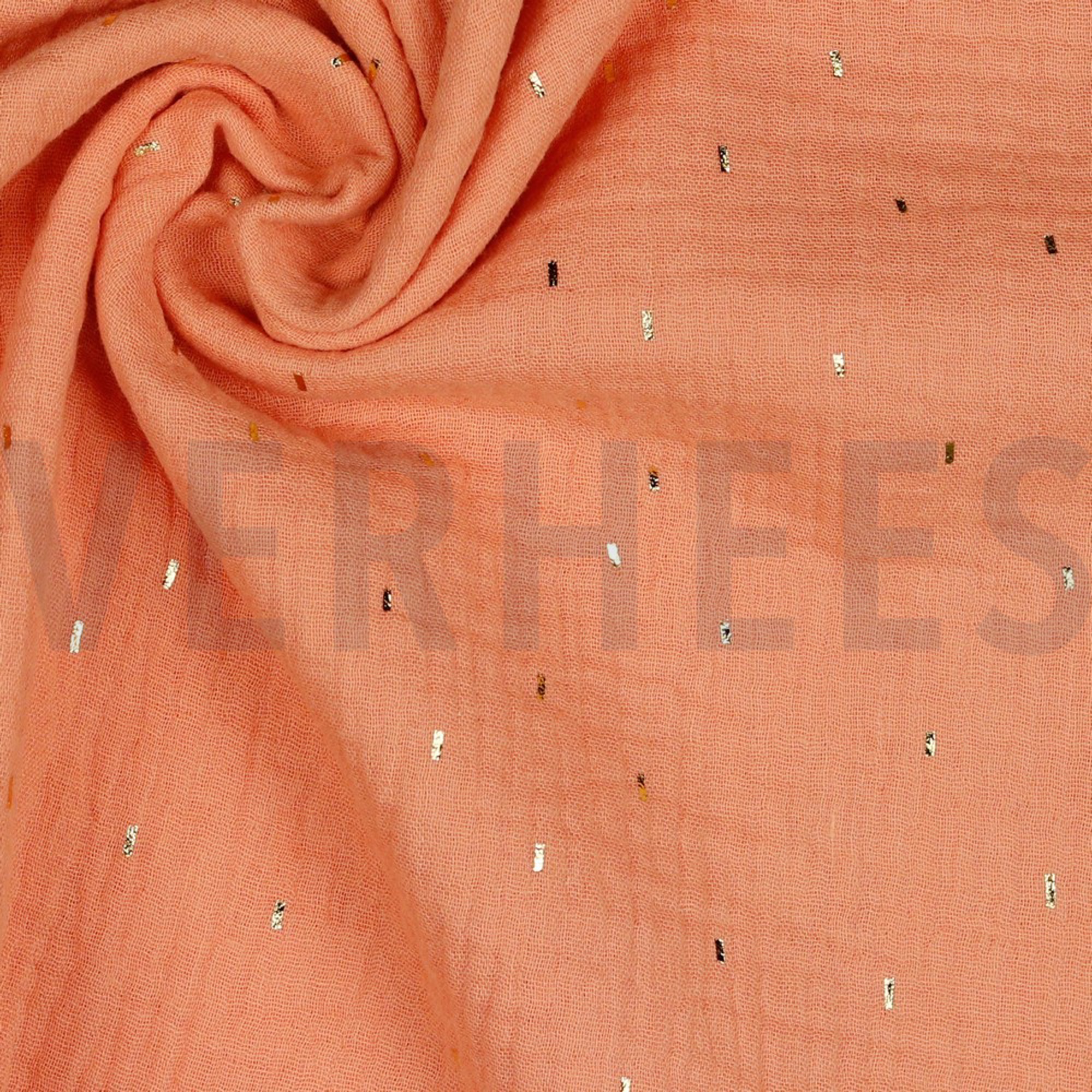 MUSSELIN FOLIE STREIFEN APRIKOSE (high resolution) #3