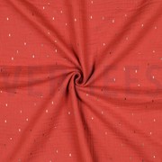 DOUBLE GAUZE FOIL STRIPES RUST (thumbnail) #3