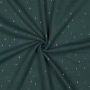 MUSSELIN FOLIE STREIFEN DUNKELGRÜN/GOLD (thumbnail) #3