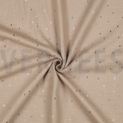 MUSSELIN FOLIE STREIFEN BEIGE/GOLD (thumbnail) #3