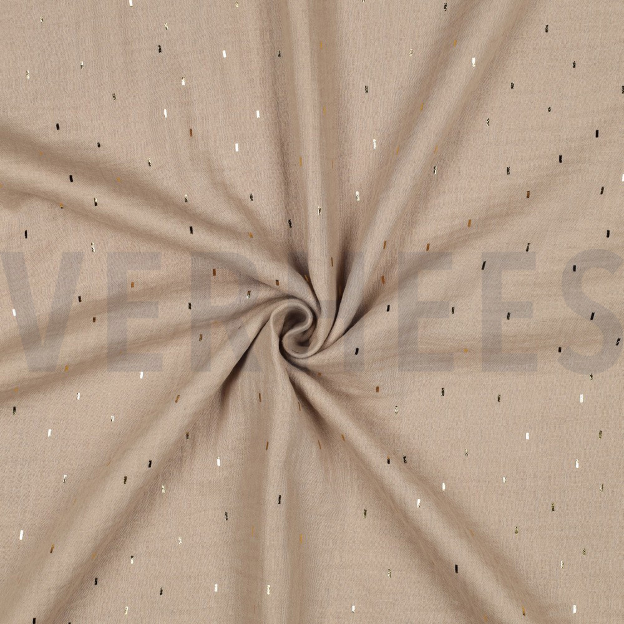 MUSSELIN FOLIE STREIFEN BEIGE/GOLD (high resolution) #3