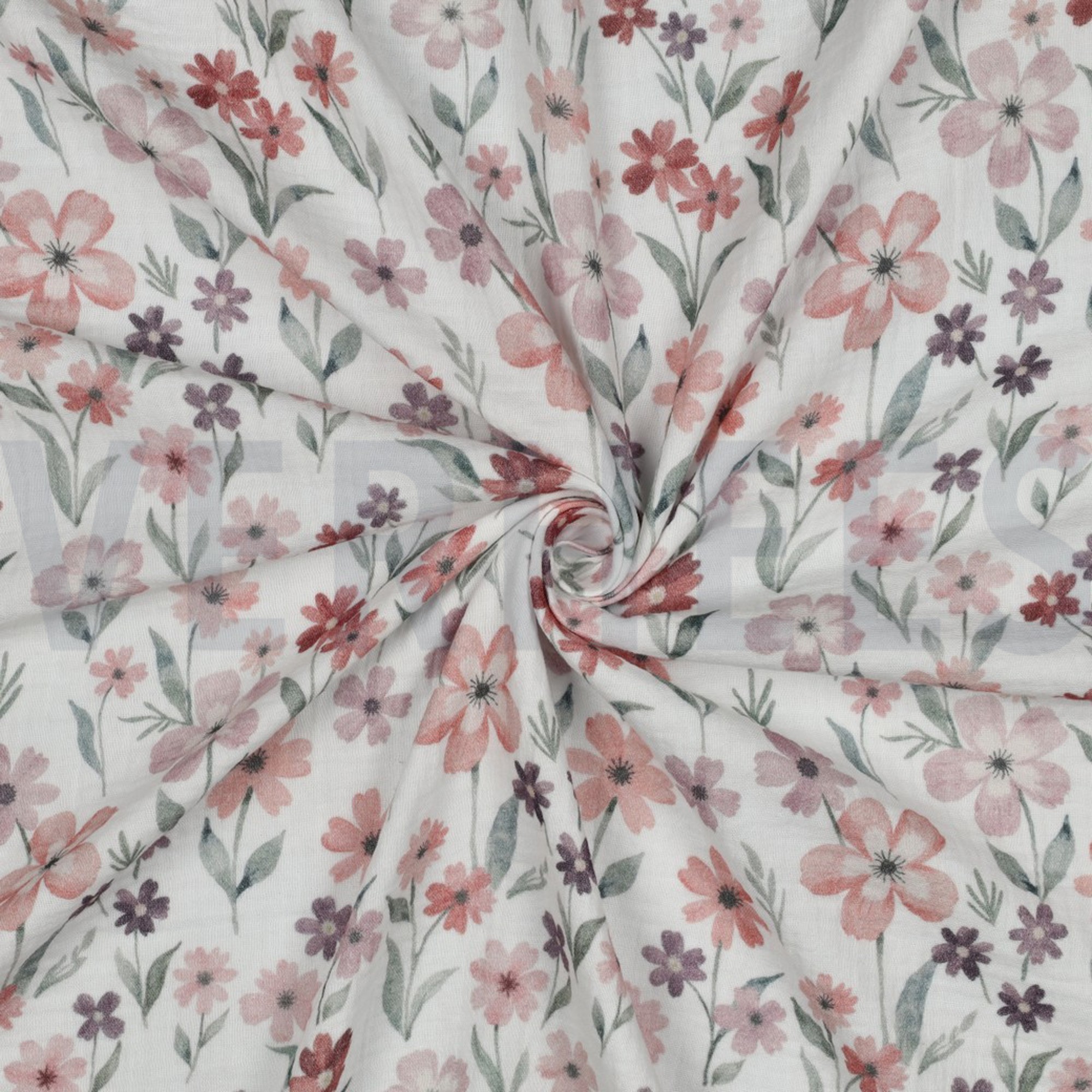 MUSSELIN DIGITAL BLUMEN WEISS (high resolution) #3