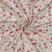 DOUBLE GAUZE DIGITAL FLOWERS PINK (thumbnail) #3