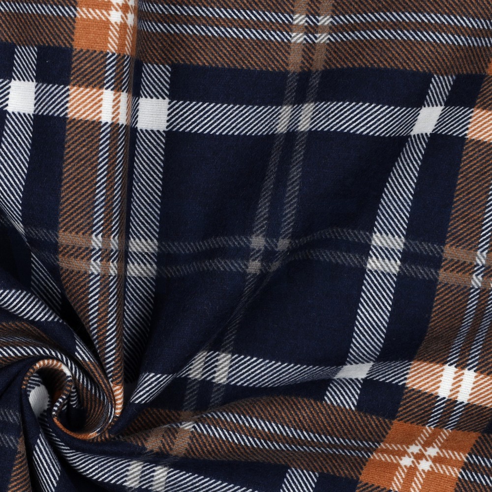 FLANNEL PLAID NAVY #7
