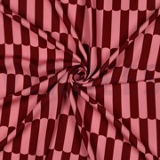 LENZING™ ECOVERO™ STRIPES DARK RED (thumbnail) #3