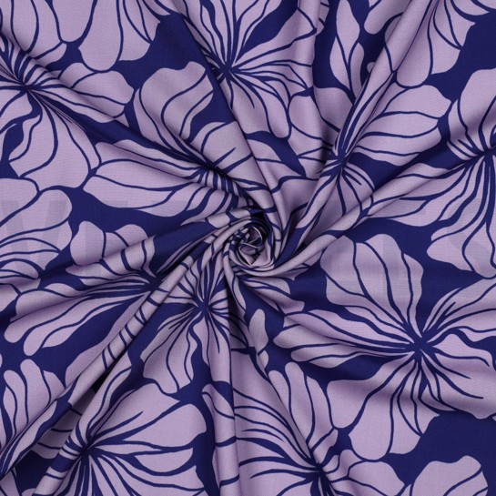 VISKOSE RADIANCE BLUMEN BLAU #7