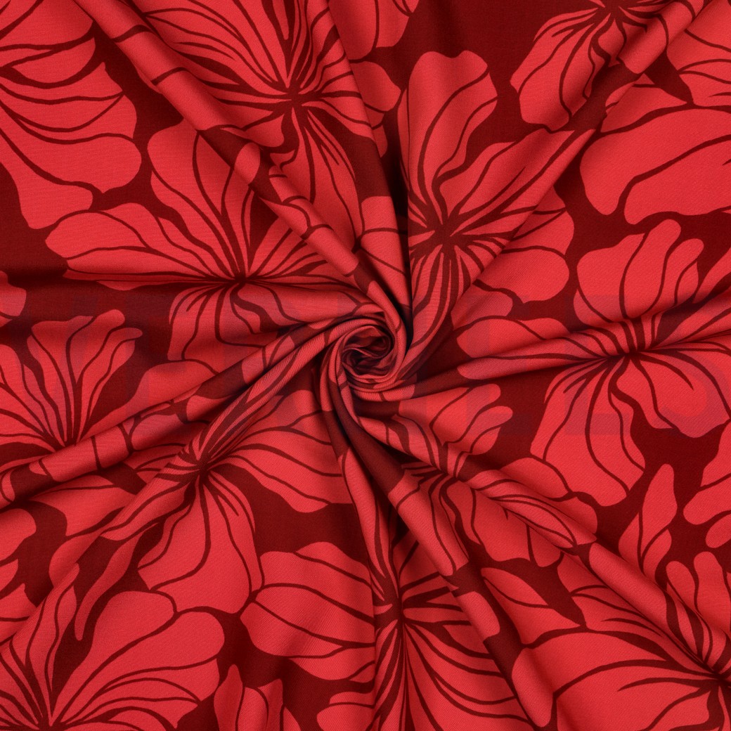 VISCOSE RADIANCE FLEURS ROUGE #7