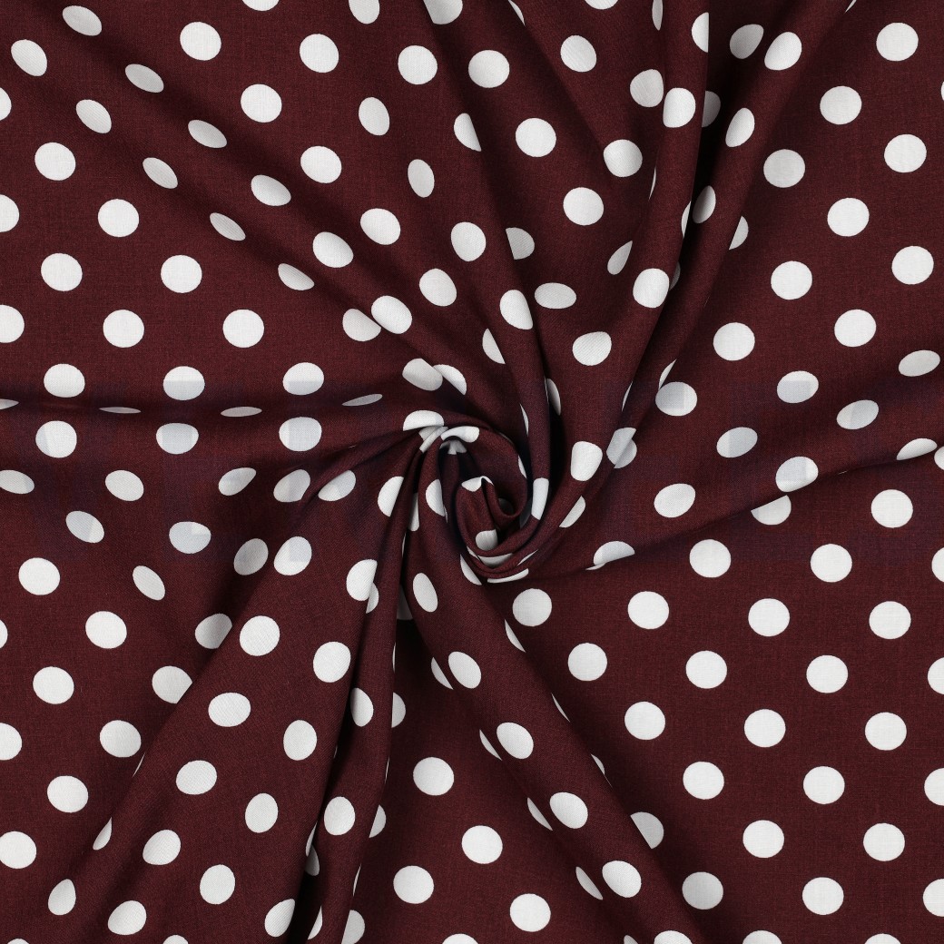 VISCOSE RADIANCE POIS BORDEAUX #7