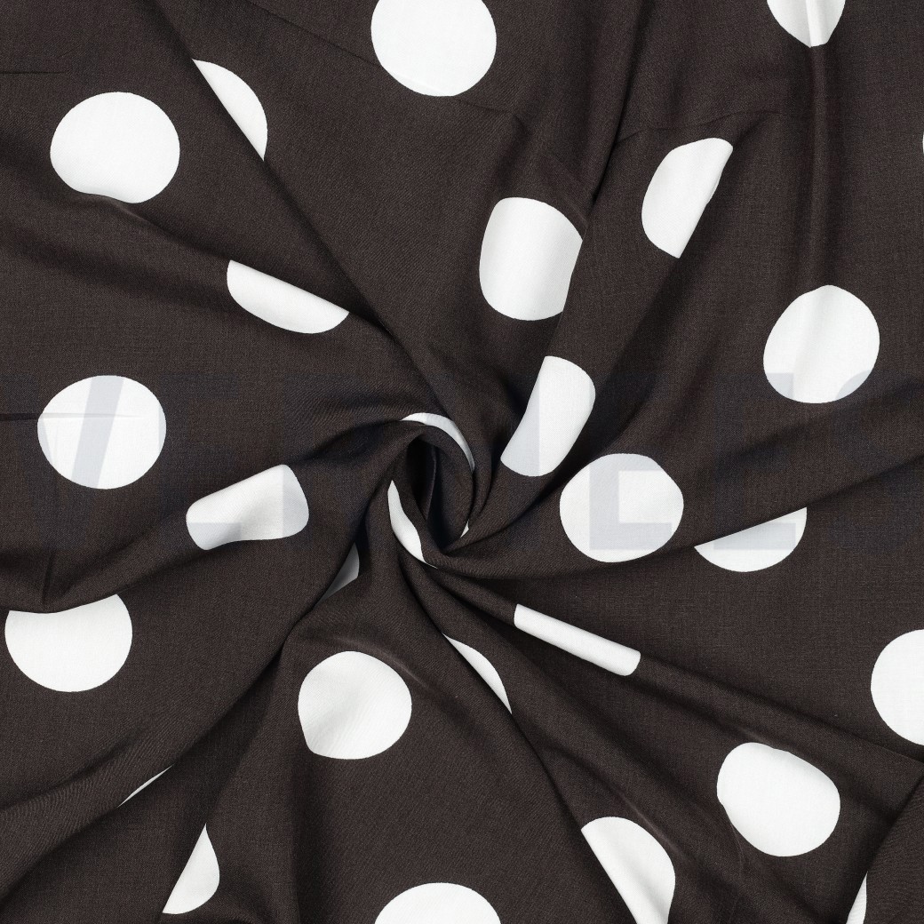 VISCOSE RADIANCE POIS BRUN FONCÉ #7