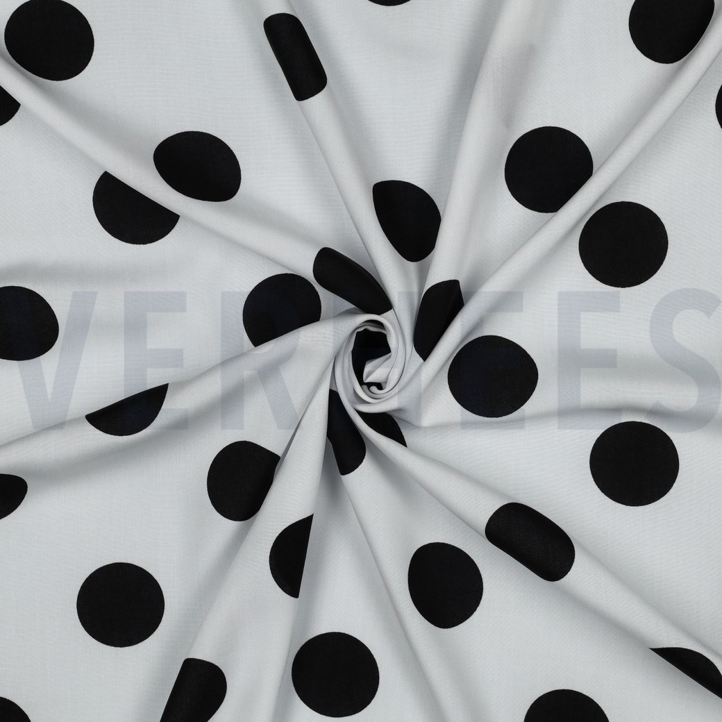 VISCOSE RADIANCE POLKA DOTS WIT #7