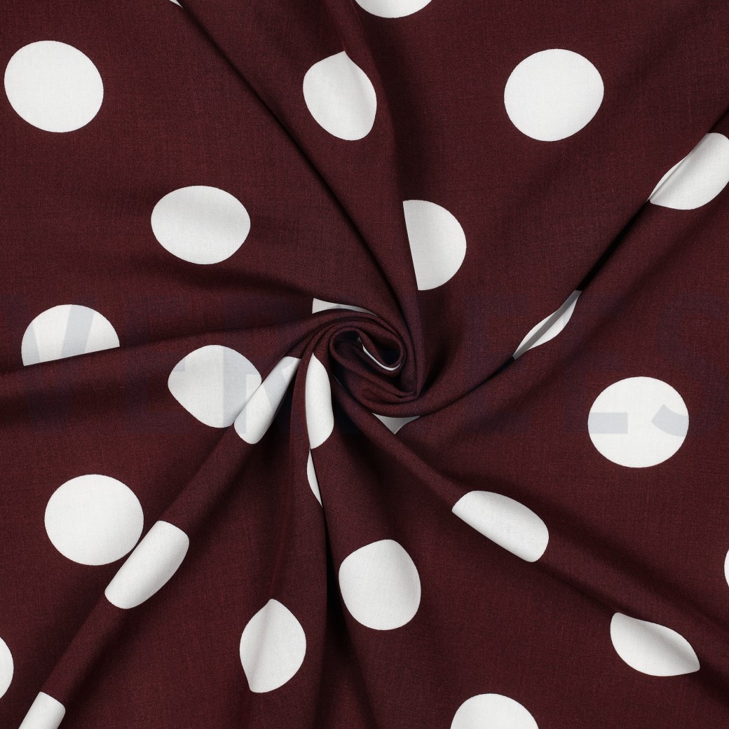 VISCOSE RADIANCE POIS BORDEAUX #7