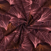 TOILE DÉCORATION FEUILLES BORDEAUX (thumbnail) #3