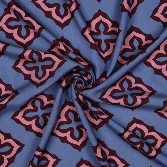 VISCOSE RADIANCE ABSTRACT BLUE #7