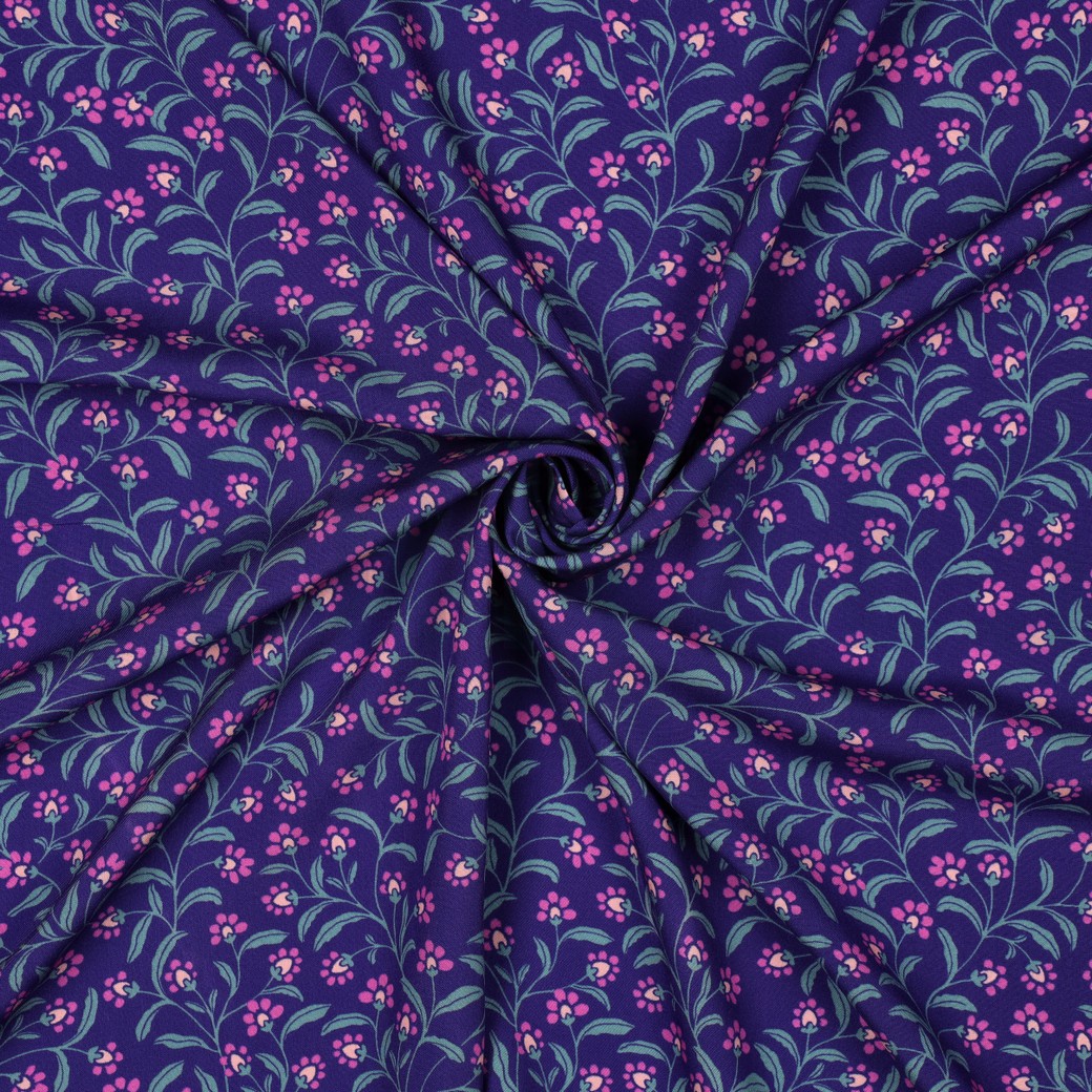 VISCOSE RADIANCE FLEURS BLEU #7