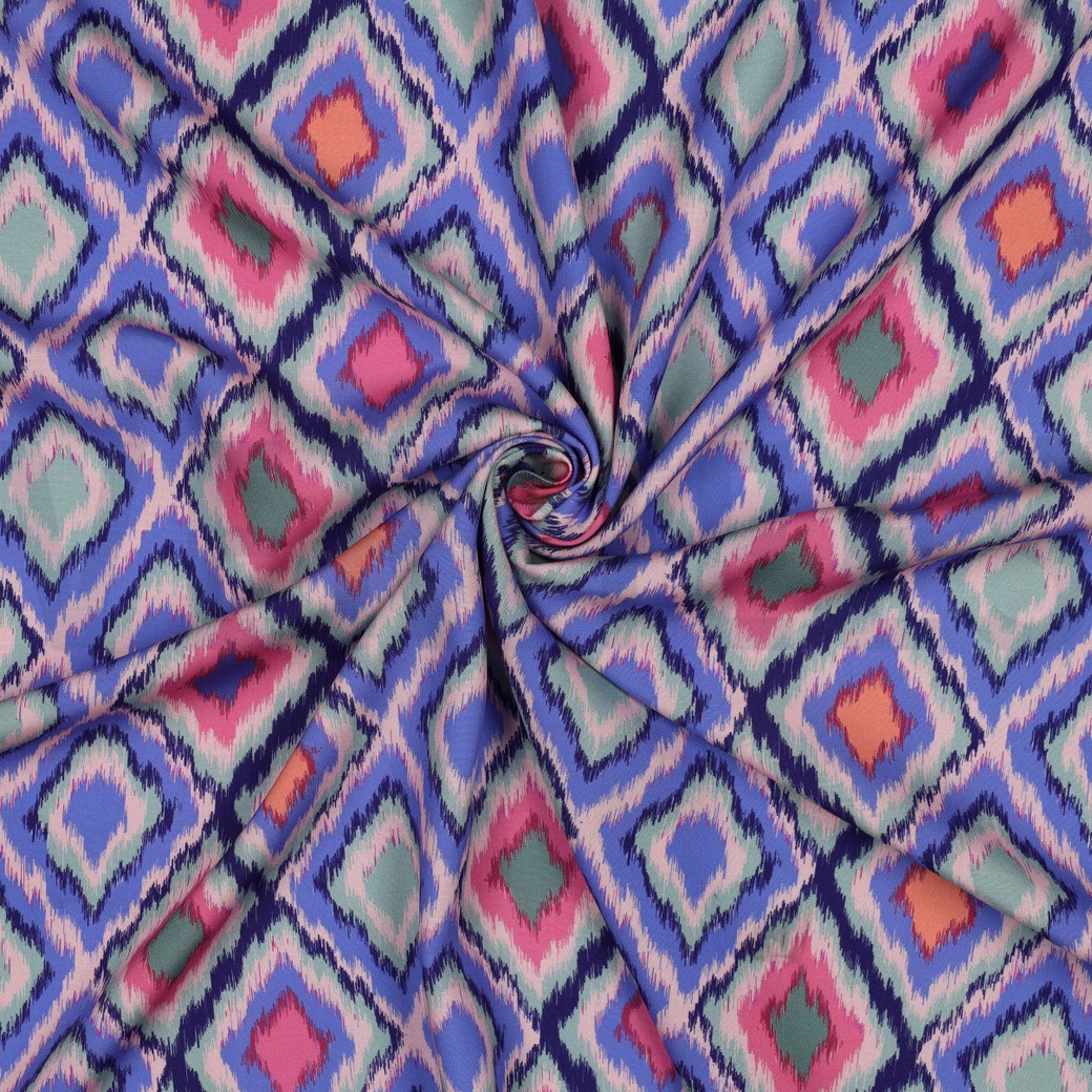 VISCOSE RADIANCE DIGITAL ABSTRAIT VIOLET #7