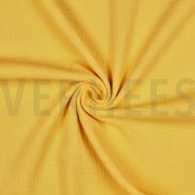 BAUMWOLLE MUSSELIN DREILAGIG GOTS GELB (thumbnail) #3