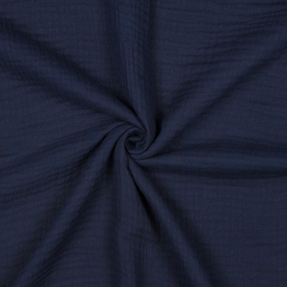 TRIPLE GAUZE 3-LAAGS GOTS MARINEBLAUW #7