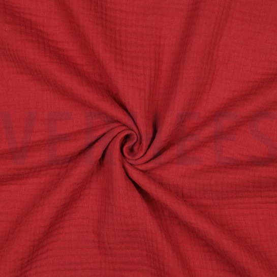 TRIPLE GAUZE GOTS ROUGE #7