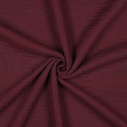 BAUMWOLLE MUSSELIN DREILAGIG GOTS AUBERGINE (thumbnail) #3