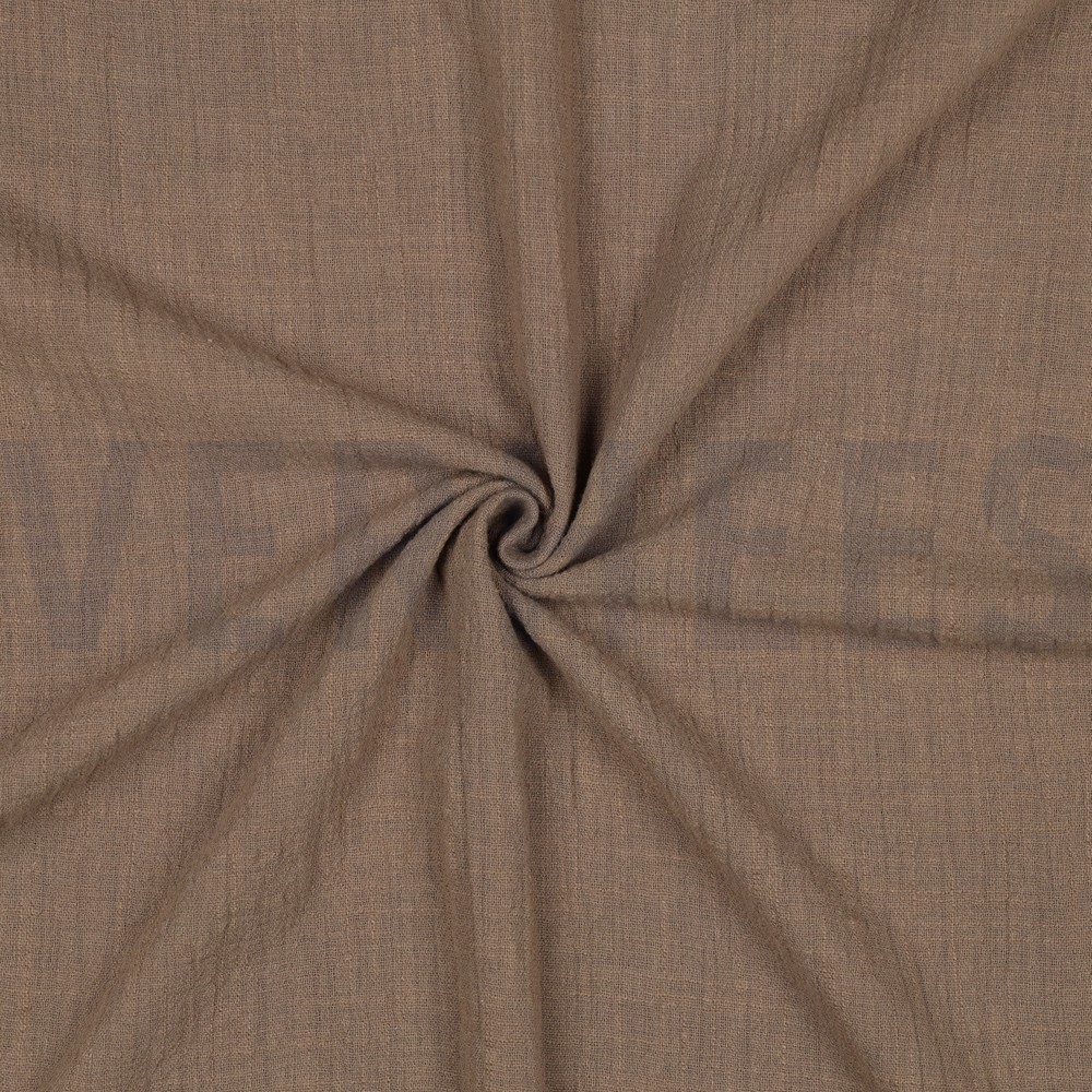 BAUMWOLLE SLUB GEWASCHEN TAUPE #7
