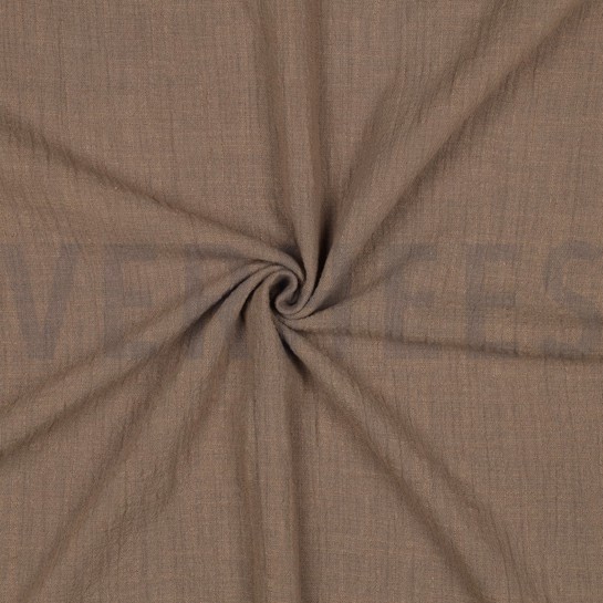 BAUMWOLLE SLUB GEWASCHEN TAUPE #7