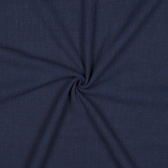 BAUMWOLLE SLUB GEWASCHEN MARINEBLAU #7
