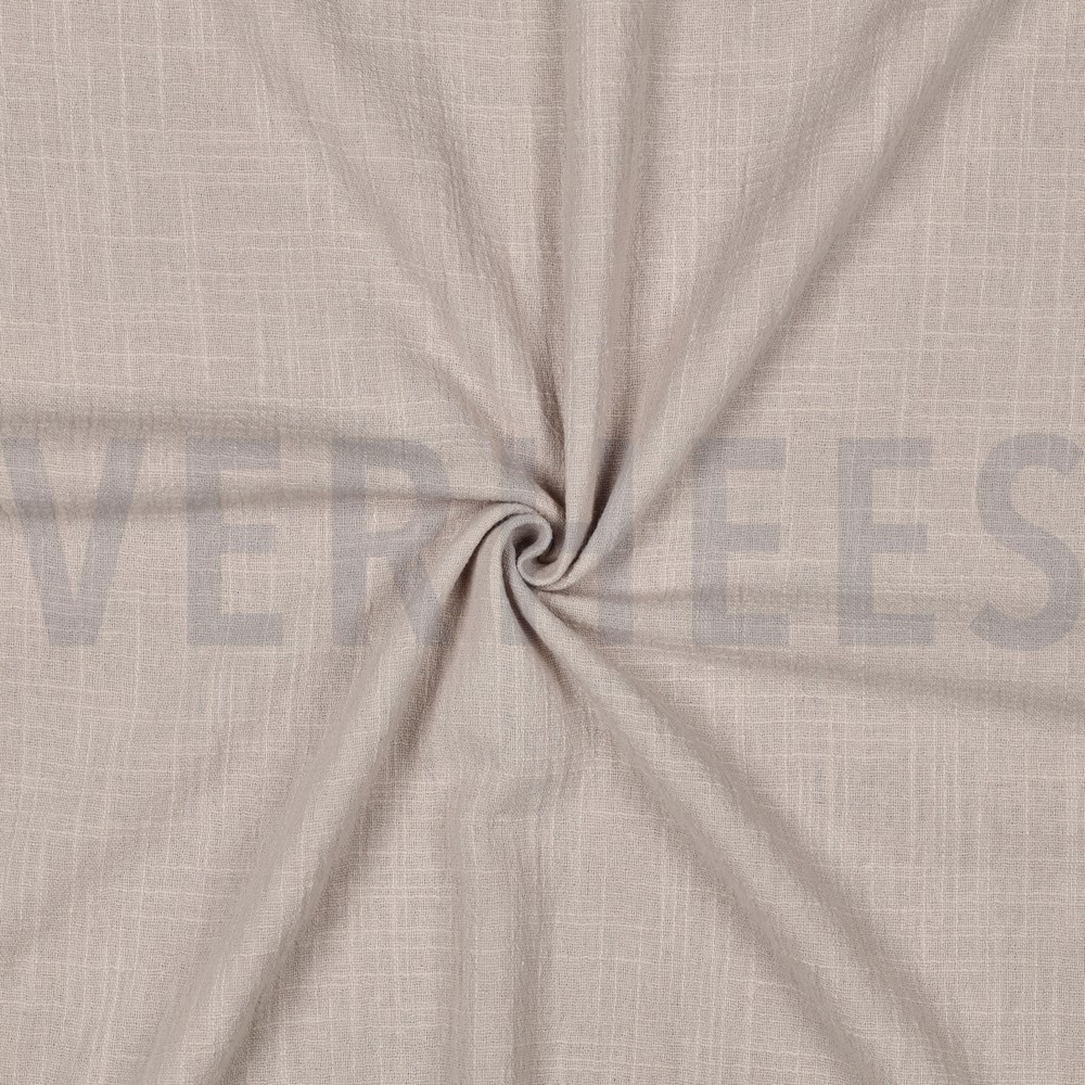 KATOENEN SLUB GEWASSEN BEIGE #7