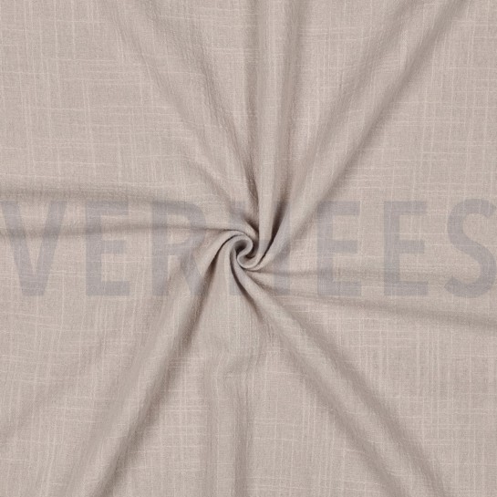 KATOEN SLUB GEWASSEN BEIGE #7