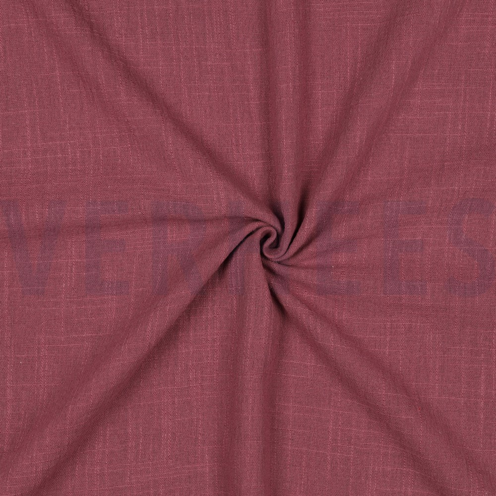 KATOENEN SLUB GEWASSEN MAUVE #7