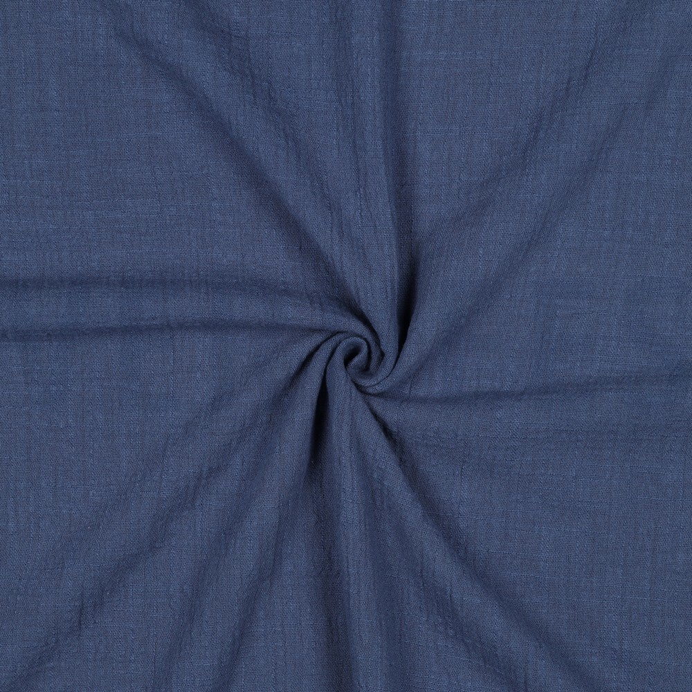 BAUMWOLLE SLUB GEWASCHEN JEANSBLAU #7