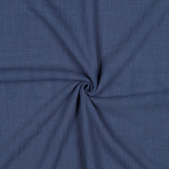 BAUMWOLLE SLUB GEWASCHEN JEANSBLAU #7