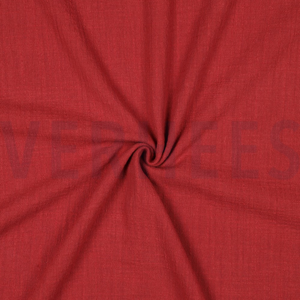COTTON SLUB WASHED WINE RED #7