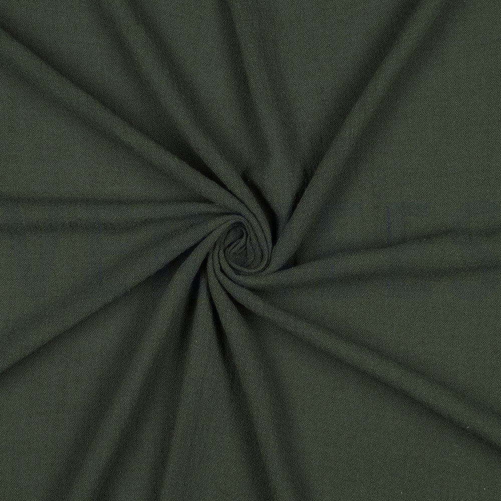 COTTON SLUB WASHED ARMY GREEN #7