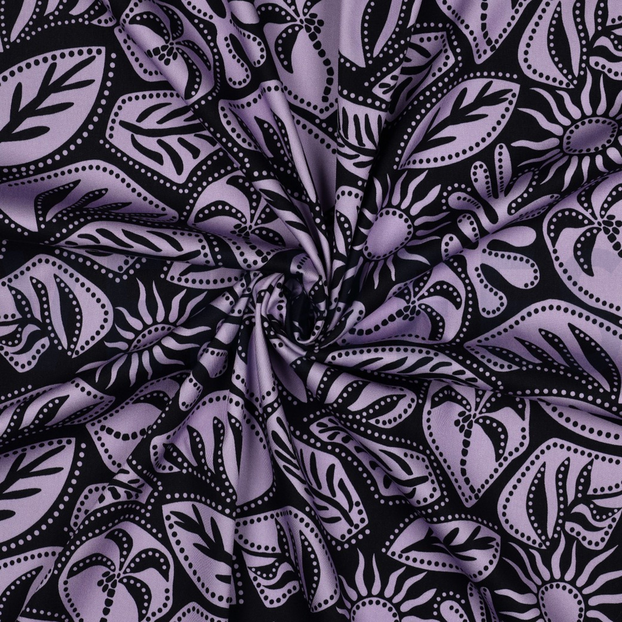 VISKOSE ROSELLA STRETCH ABSTRACT MARINEBLAU (high resolution) #3