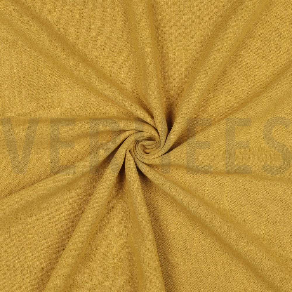 LINNEN VISCOSE GEWASSEN OKER #7