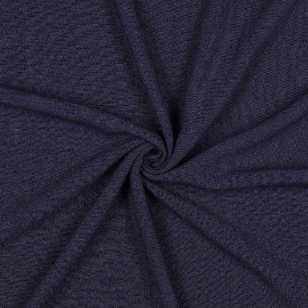 LINEN VISCOSE WASHED NAVY #7