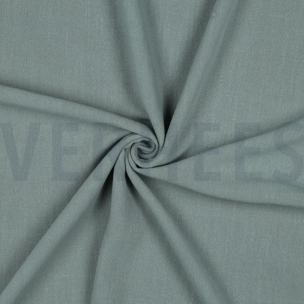 LIN VISCOSE LAVÉ VERT ANCIEN #7