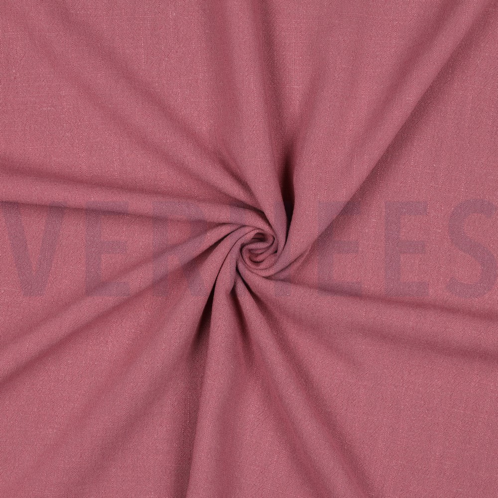 LIN VISCOSE LAVÉ VIEUX ROSE #7