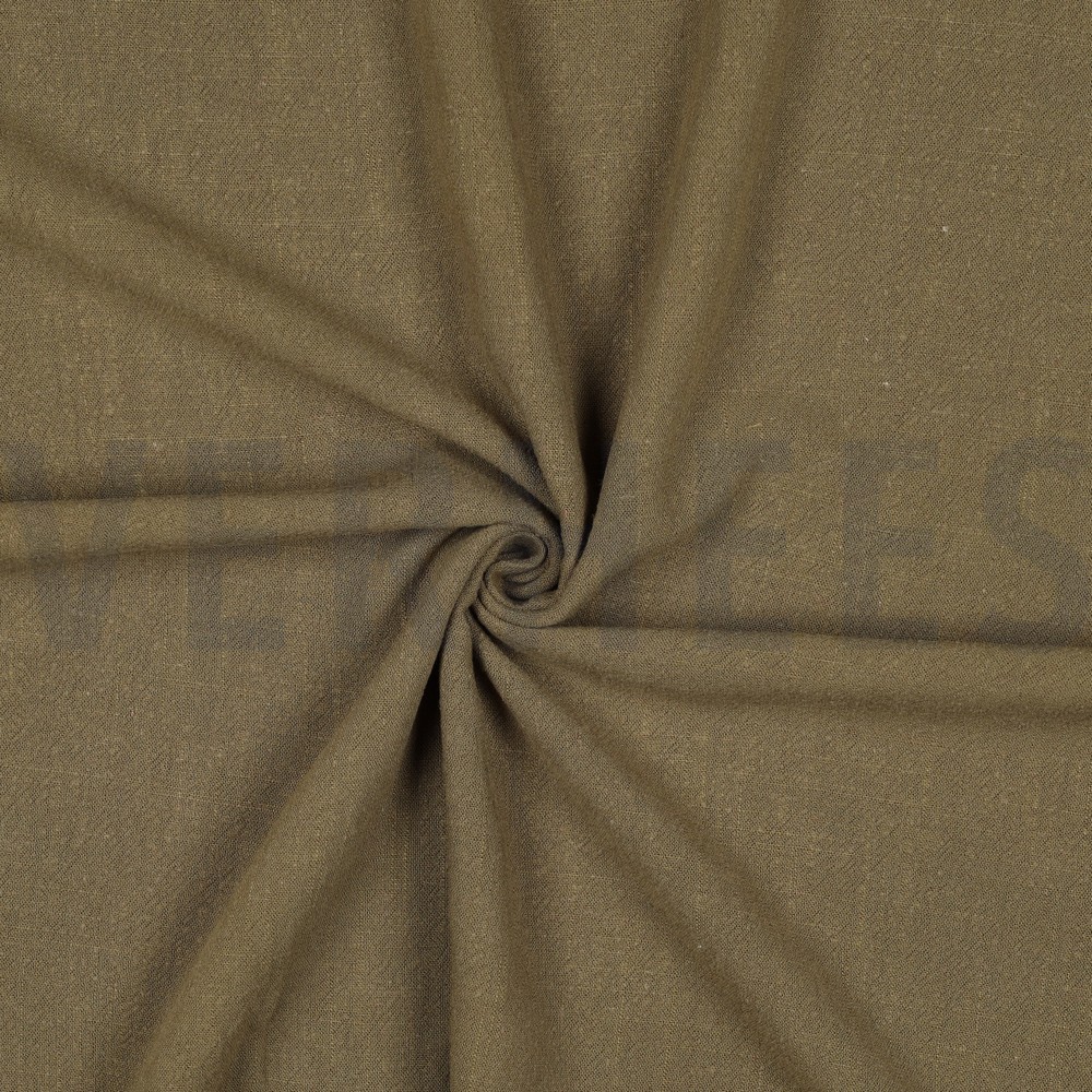 LINEN VISCOSE WASHED OLIVE #7