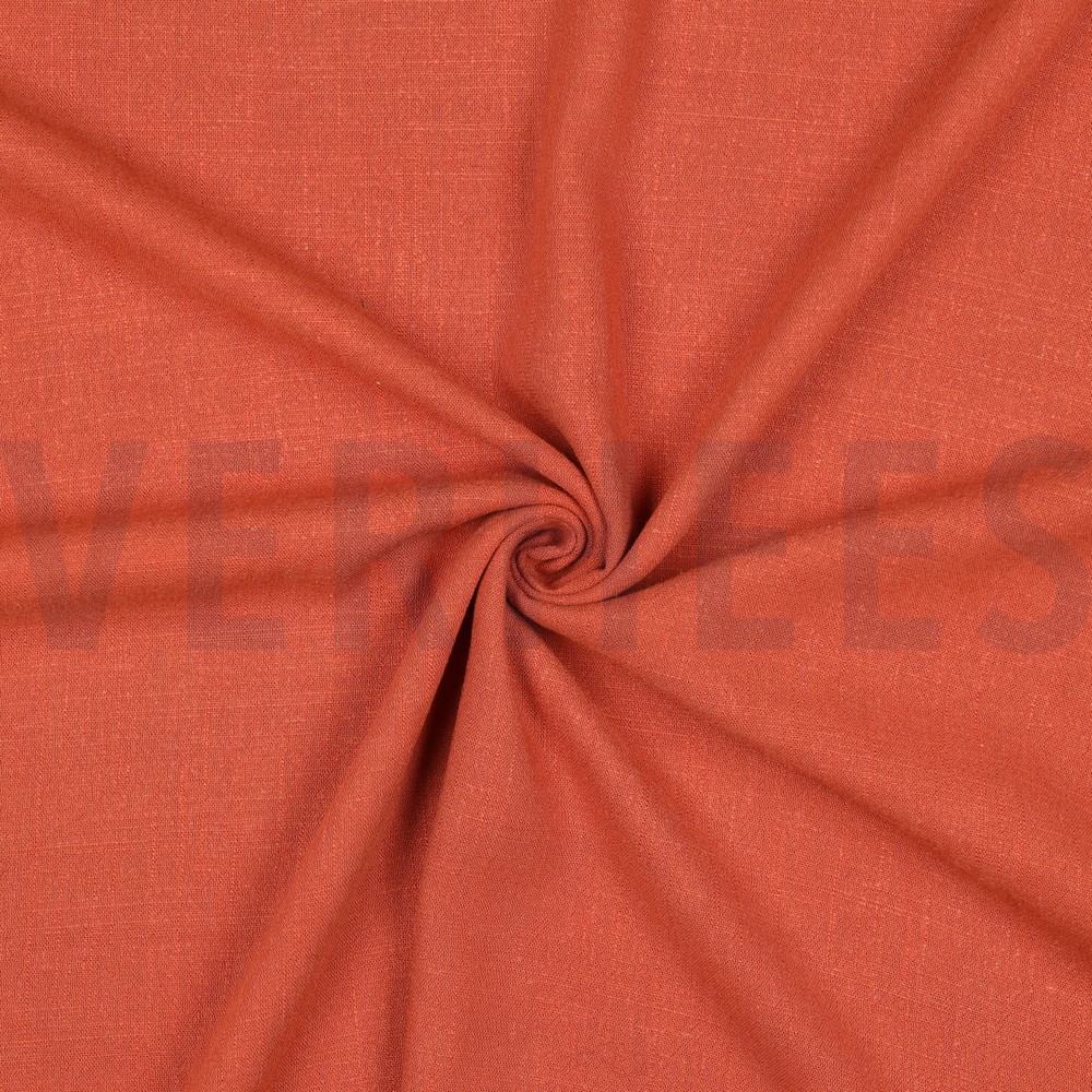 LEINEN VISKOSE GEWASCHEN TERRACOTTA #7