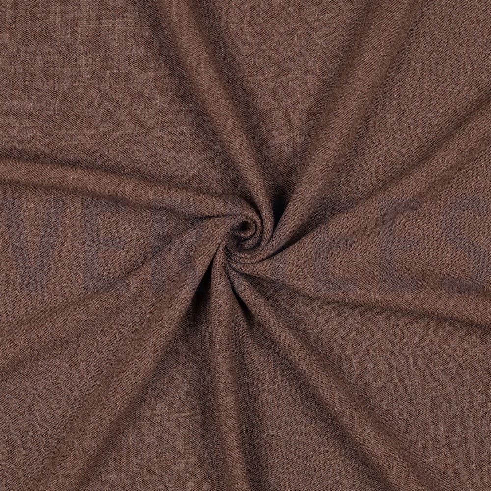 LINEN VISCOSE WASHED BROWN #7