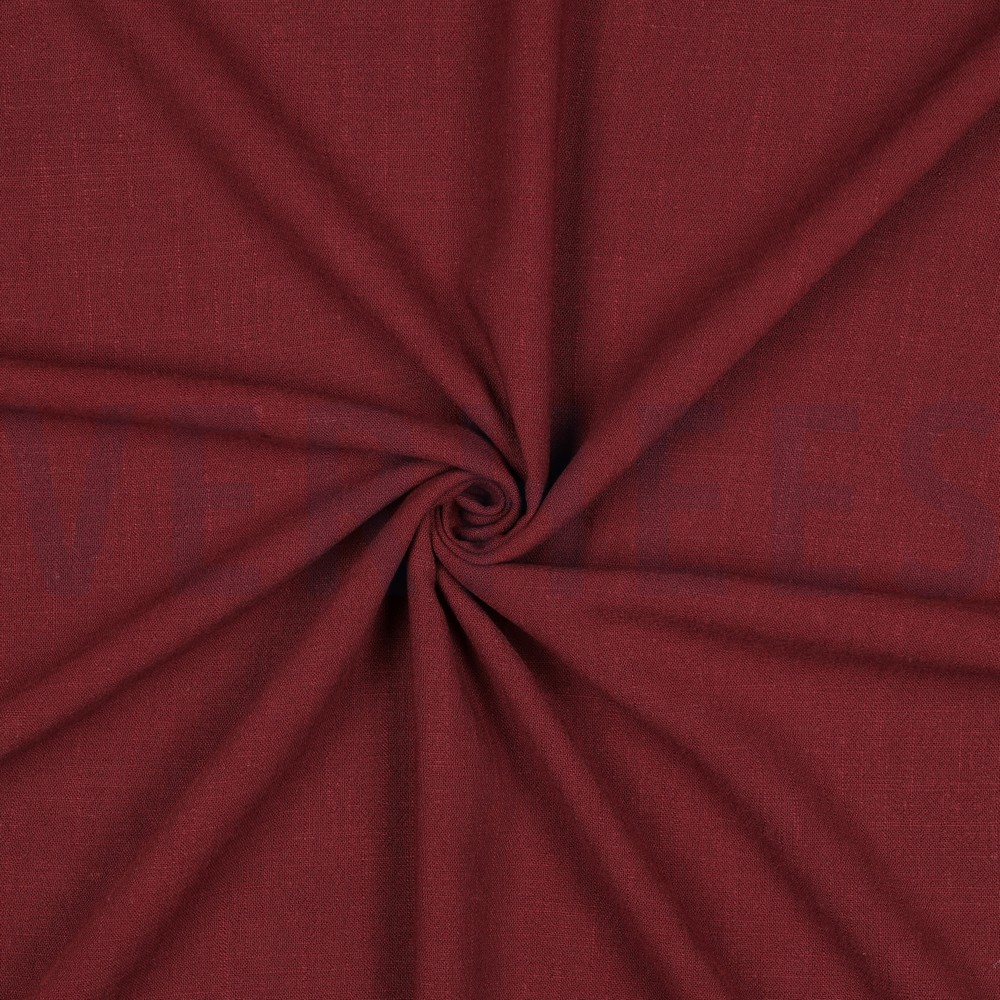 LIN VISCOSE LAVÉ ROUGE VIN #7