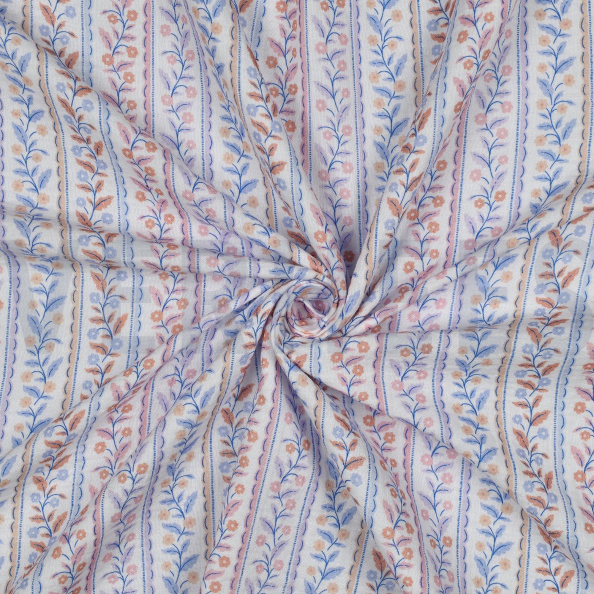 MUSSELIN GOTS DIGITAL BLÄTTER WEISS (high resolution) #3