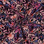 VISCOSE STRETCH FLOWERS BLACK (thumbnail) #3