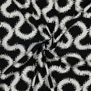 VISKOSE STRETCH ABSTRACT SCHWARZ (thumbnail) #3