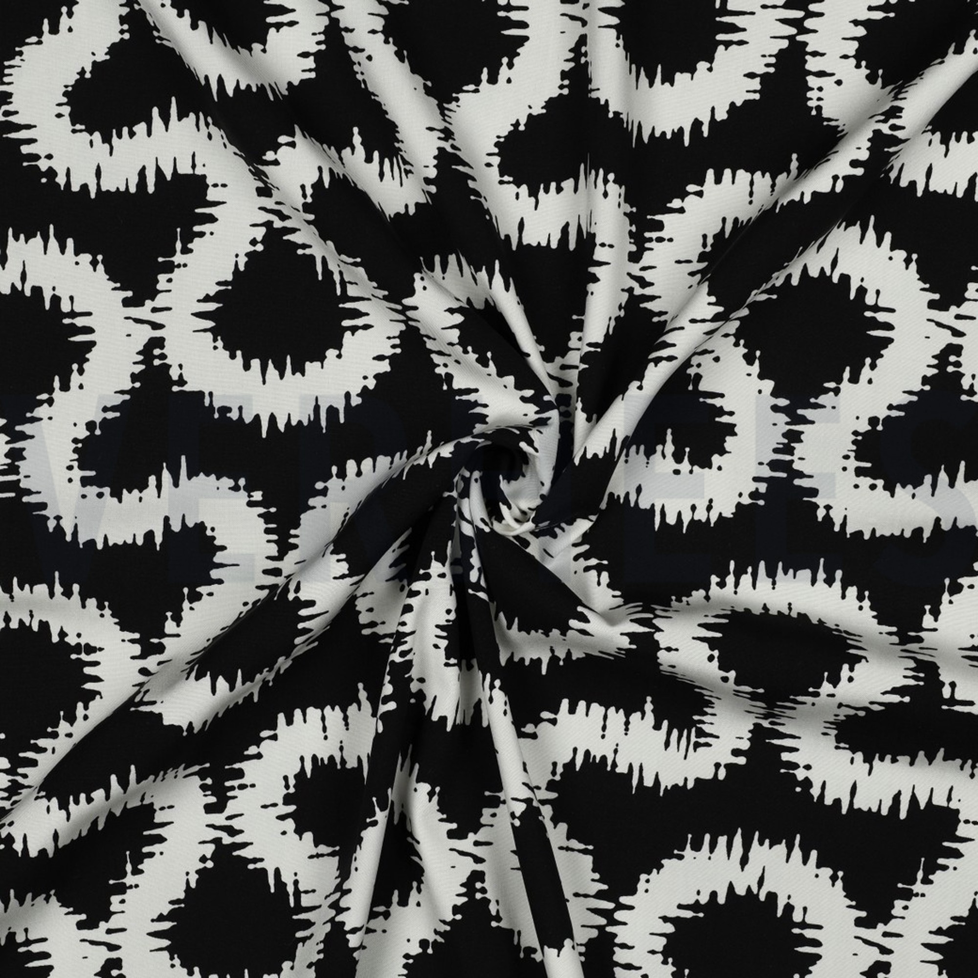VISKOSE STRETCH ABSTRACT SCHWARZ (high resolution) #3