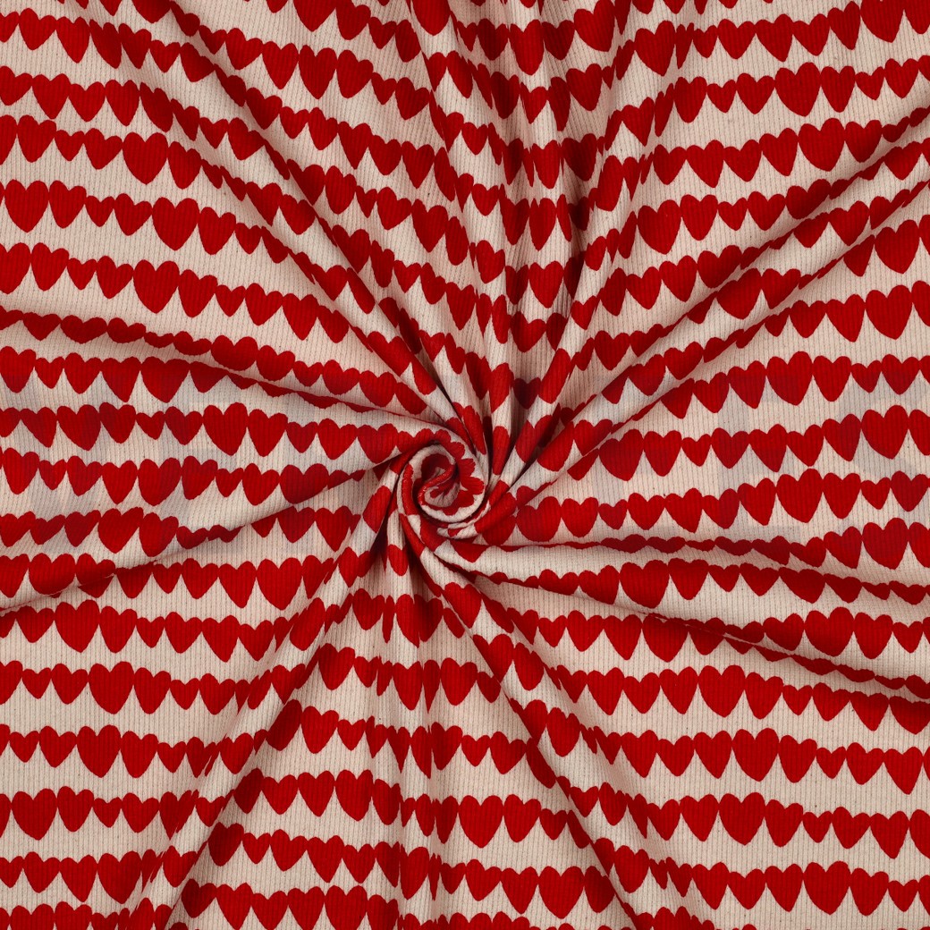 RIB JERSEY GOTS NATURAL HEARTS NATURAL #7