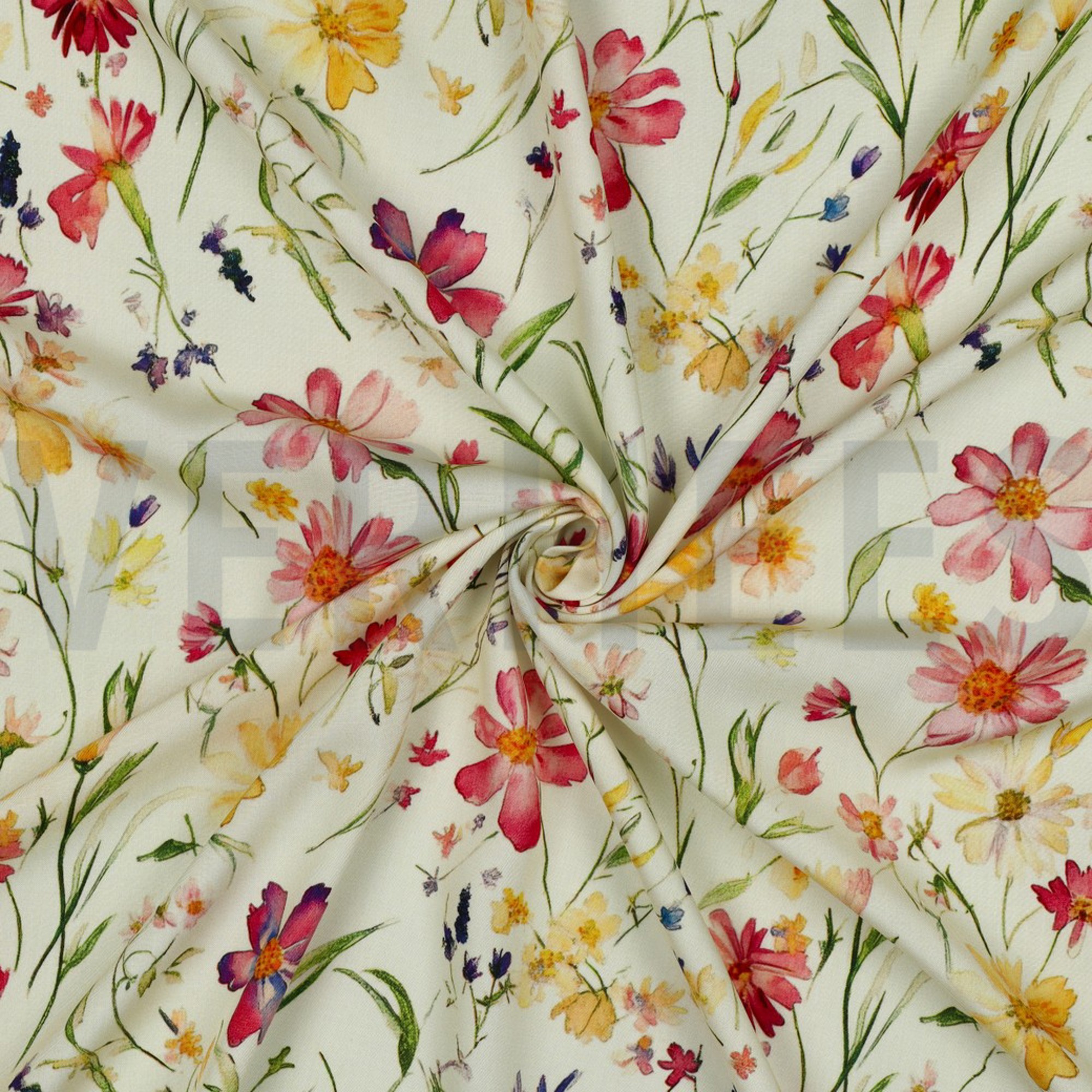 VISKOSE RADIANCE DIGITAL BLUMEN HELLGELB (high resolution) #3