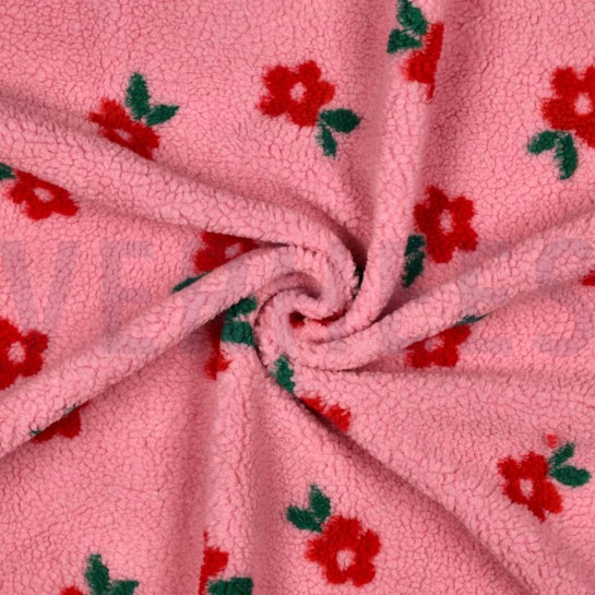 TEDDY JACQUARD FLOWERS PINK #7